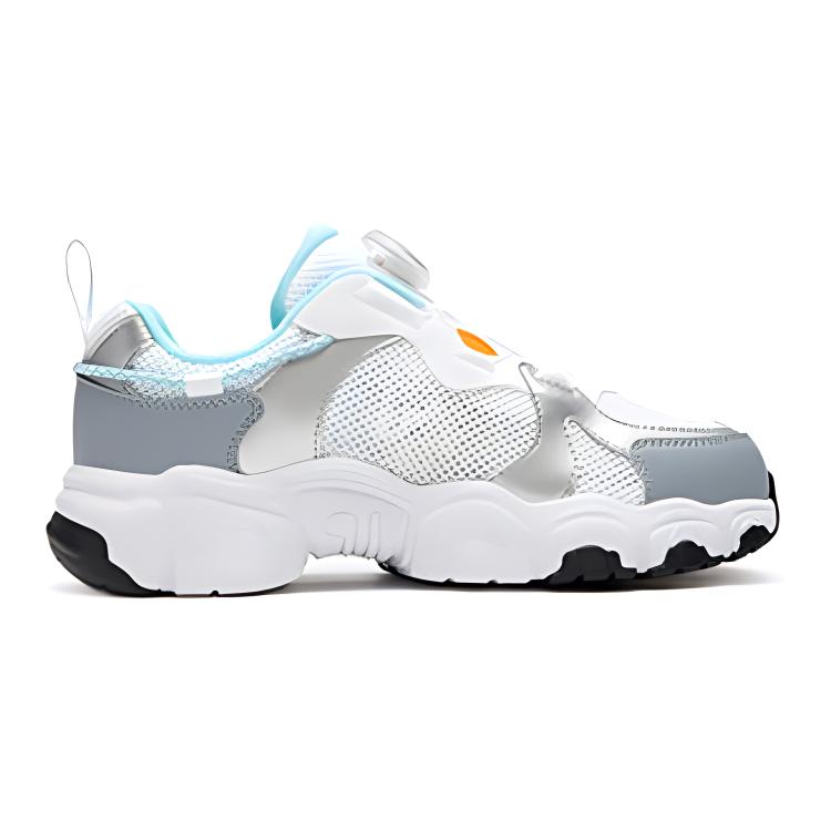 

Футболка FILA KIDS с принтом кошачьей лапы, бело-серая