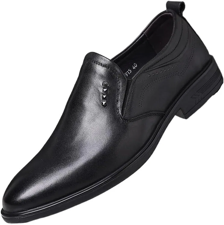 Мужские лоферы из кожи, кожаные оксфорды, Black UOPYNE