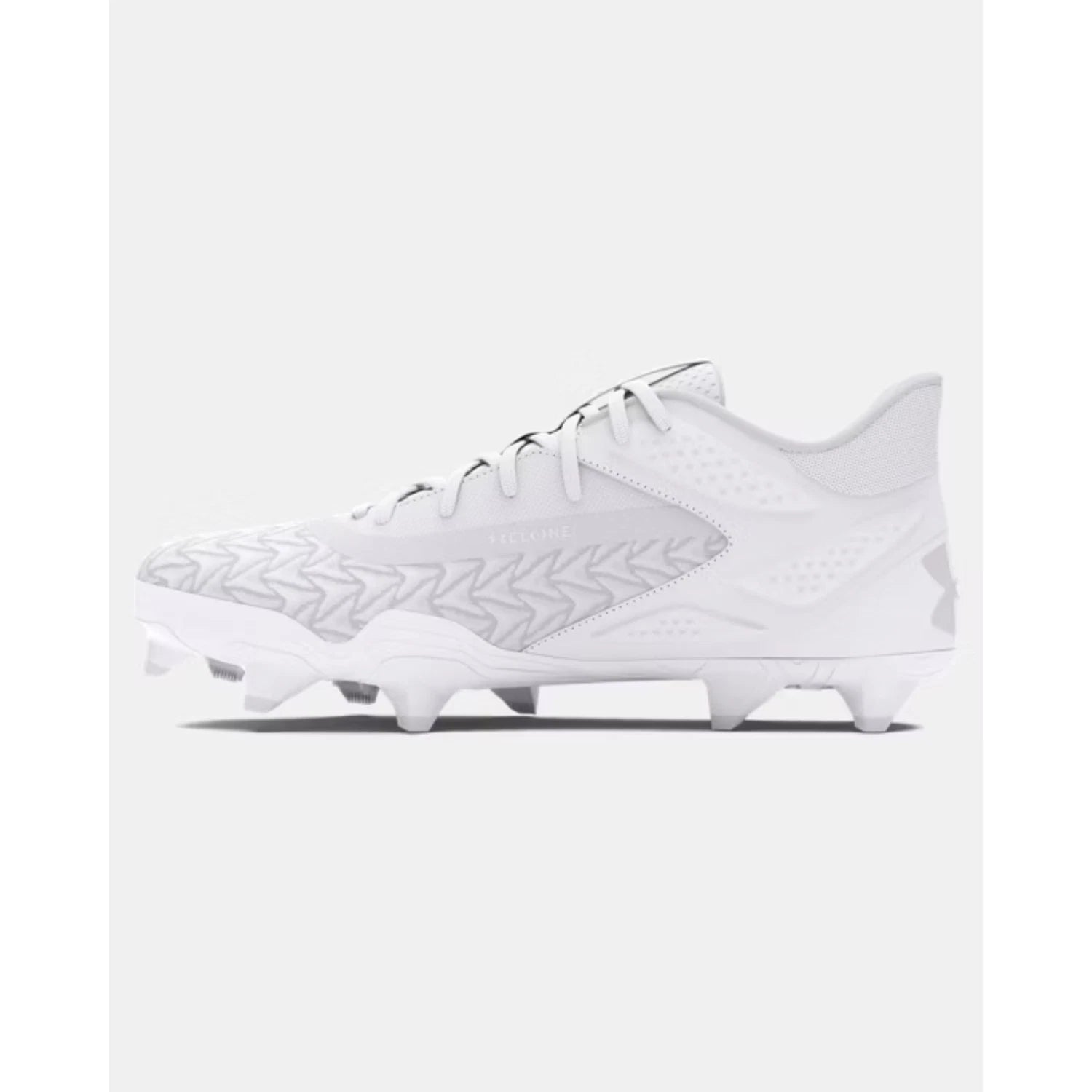 Мужские белые бейсбольные бутсы Under Armour Yard MT TPU 30 3027449-101 TF8538, белый — фото 3