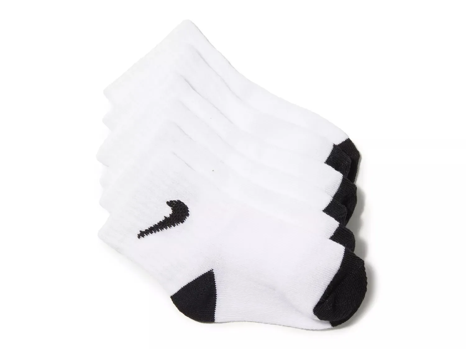 

Детские носки Nike Logo Ankle Socks - 6 шт., белые
