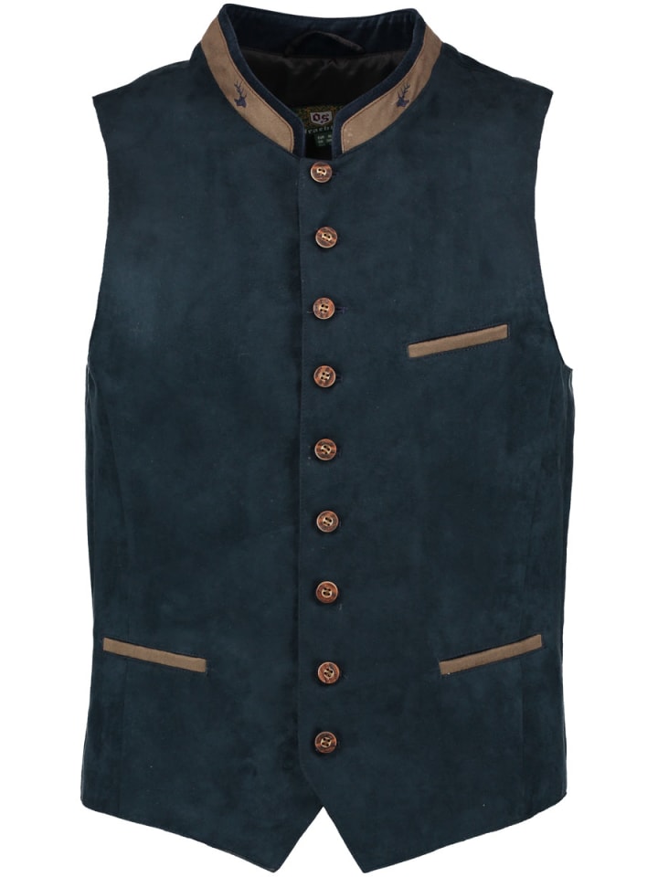 

OS-Trachten Традиционный жилет Glayon темно-синего цвета