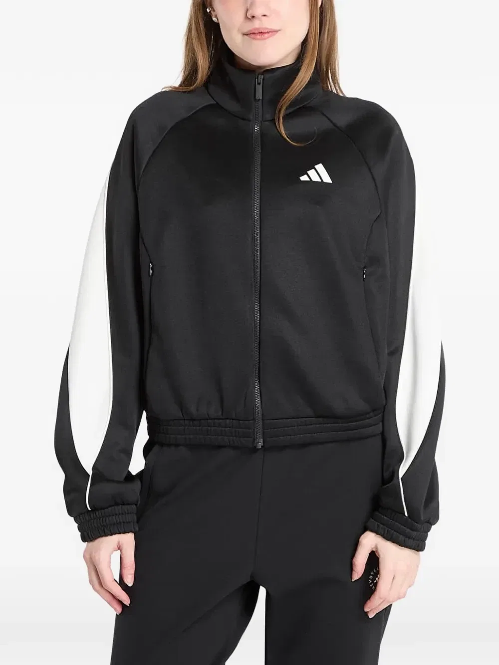 Толстовка Stadium на молнии с логотипом adidas, черный