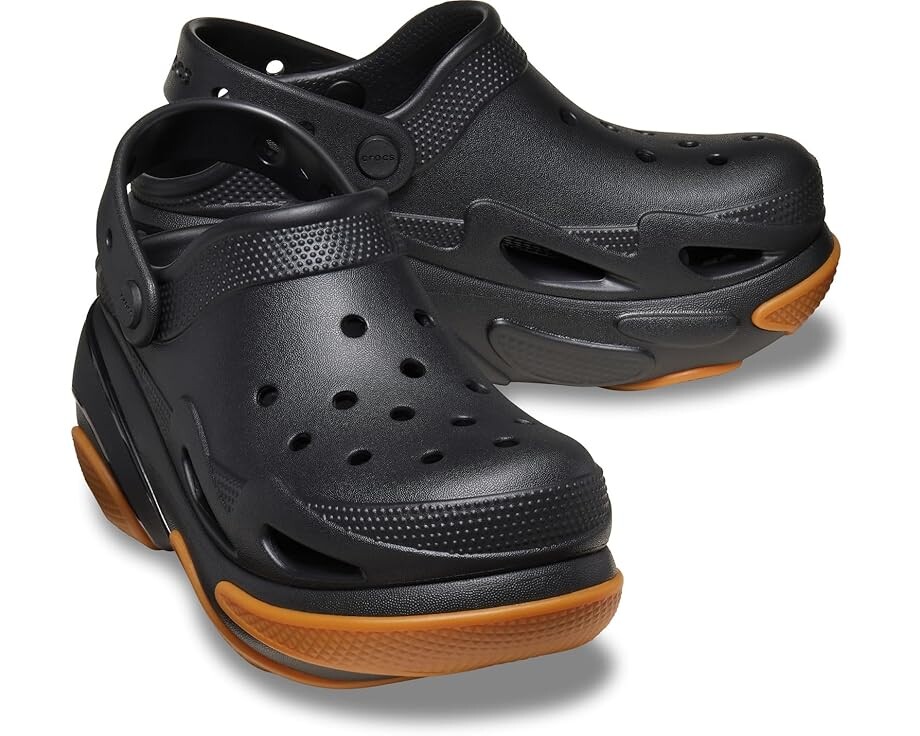 

Сабо Unisex Crocs Bubble Crush Clogs, цвет Black/Gum