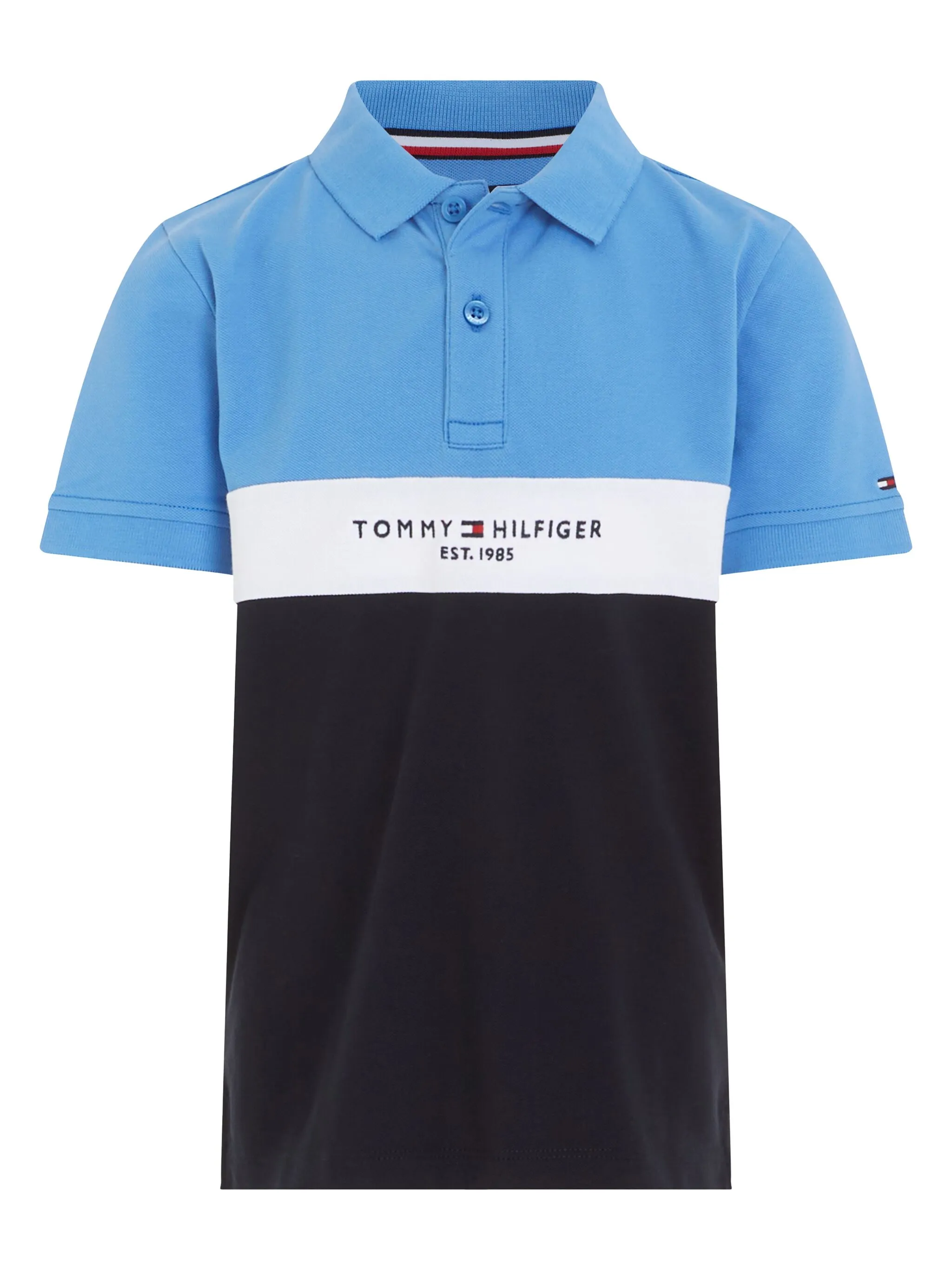 

Рубашка поло TH Established Tommy Hilfiger Junior, синий