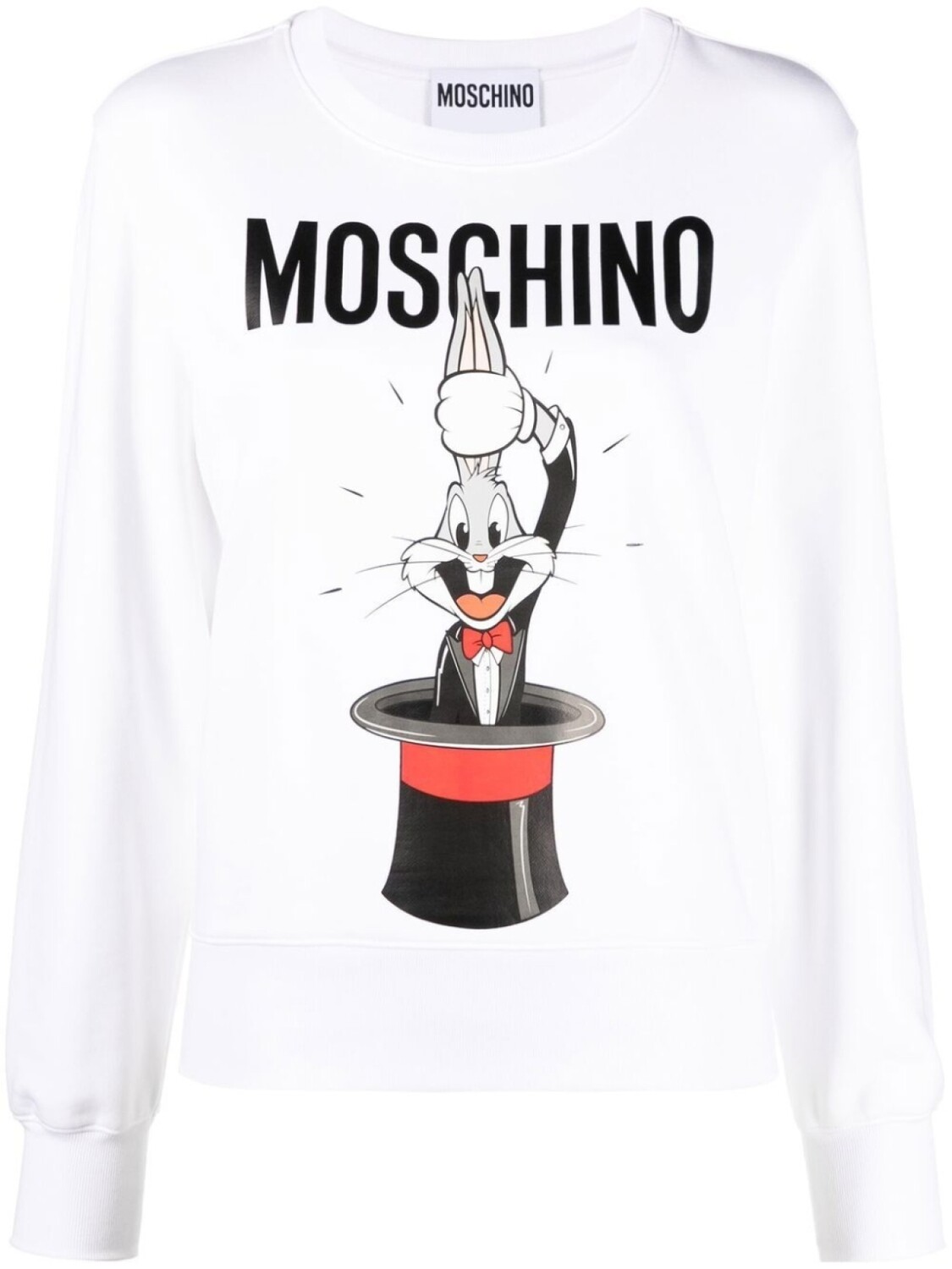 

Moschino толстовка с принтом Bugs Bunny, белый