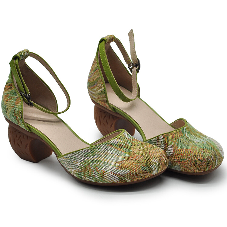 Туфли женские на высоком каблуке Artmu, цвет Grass Green — фото 4