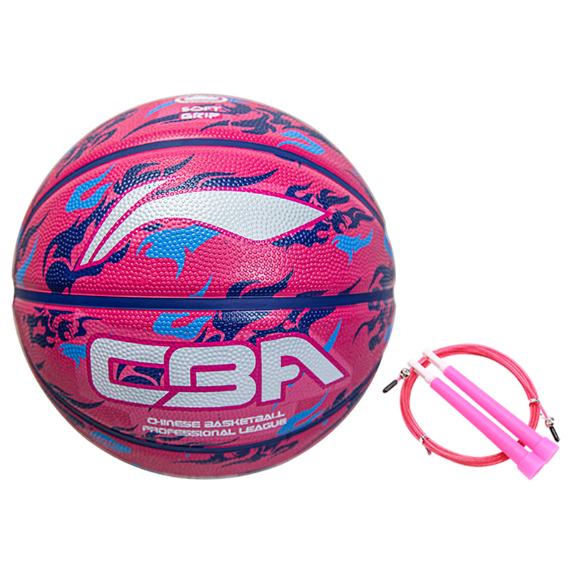 

LINING Резиновый баскетбольный мяч rose red размер 7 тренировочный unisex