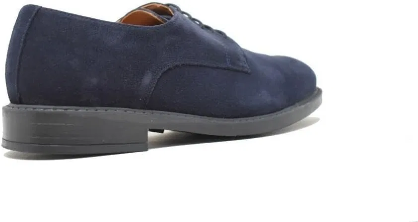 Мужские ботинки Blucher 24009 из расщепленной кожи ZAPATONEE, Blue — фото 4