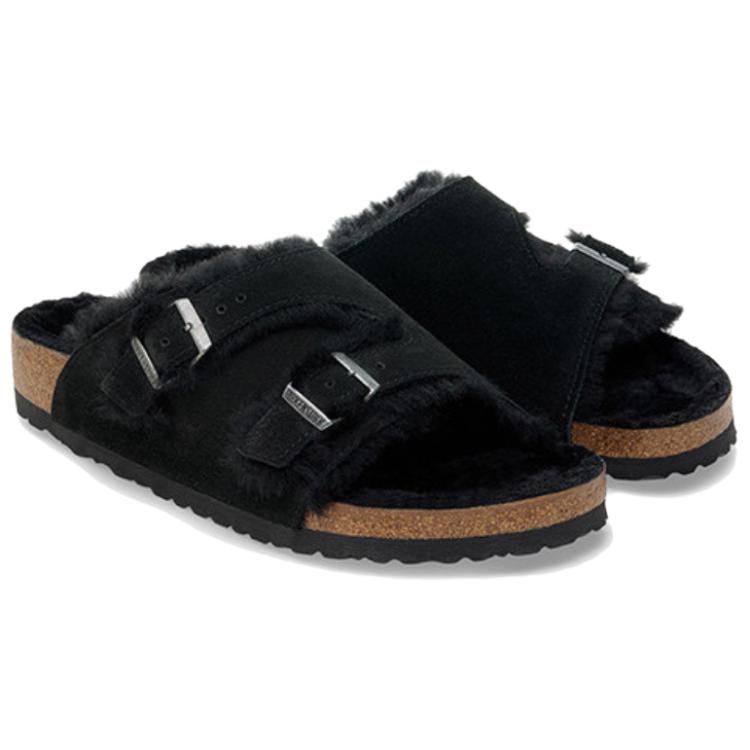 Birkenstock Слайды Unisex Black Regular Loose Fit — фото 4