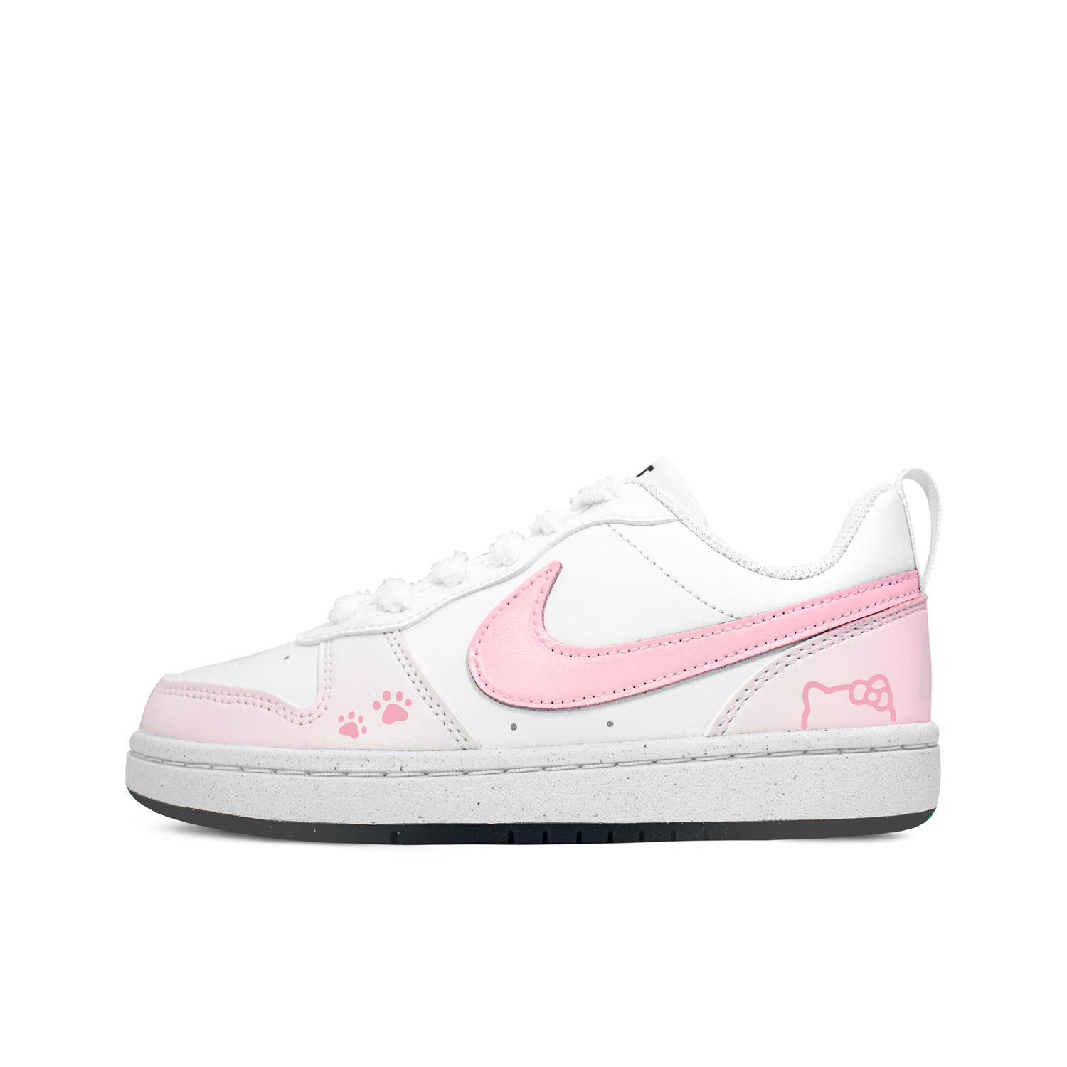 

Court Borough Slip Resistant And Breathable Low top Kids' Skateboarding Shoes Unisex Nike, розовый