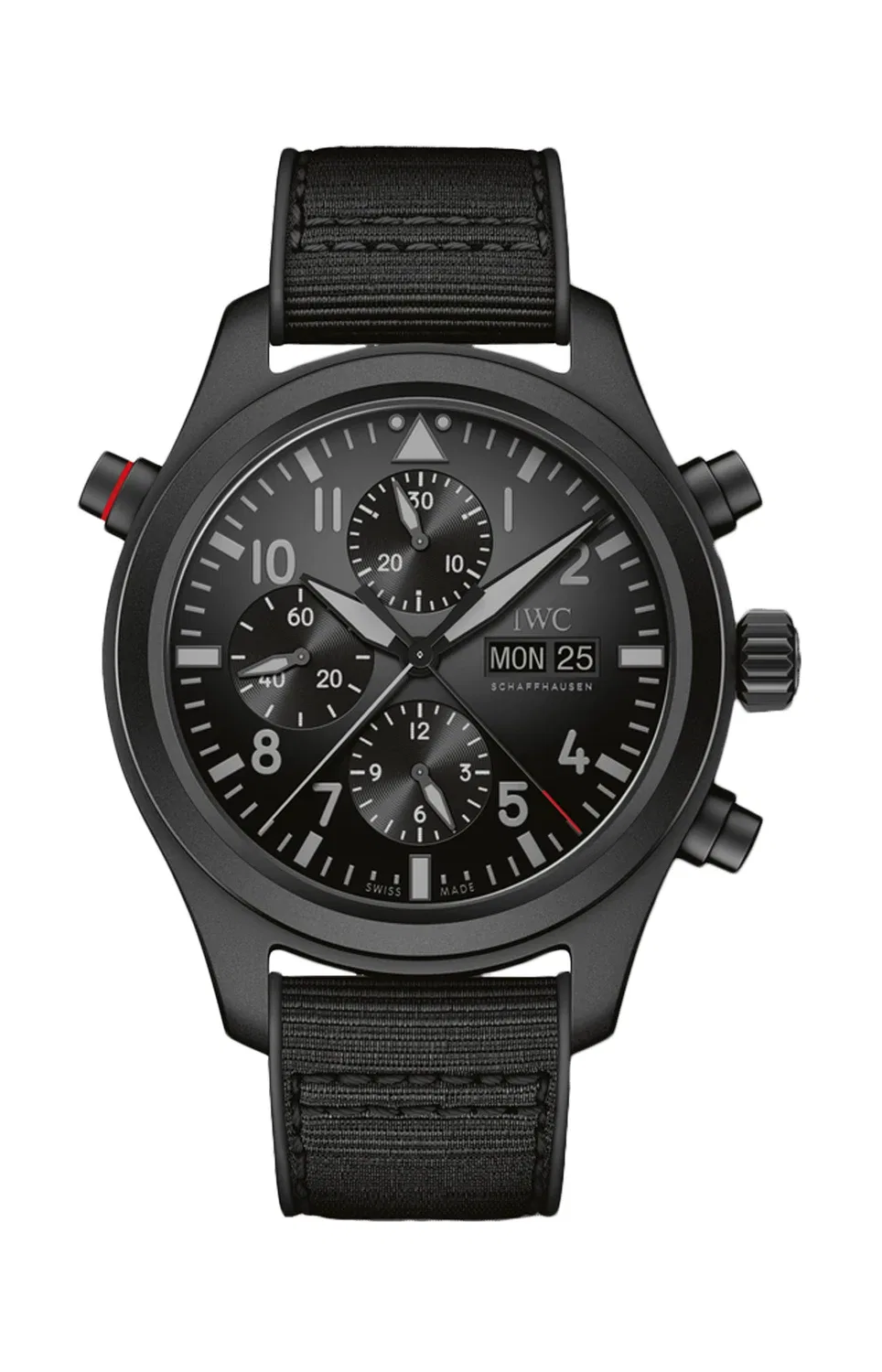 Пилотские часы с двойным хронографом TOP GUN Ceratanium - IW371815 IWC SCHAFFHAUSEN, золотой
