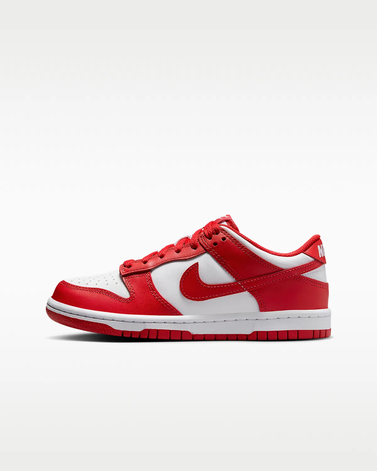Кроссовки Nike Dunk Low для детей, White/Red/University Red