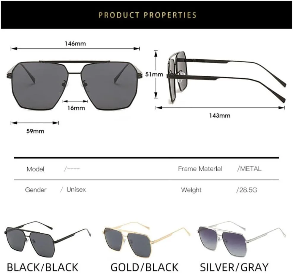 

Солнцезащитные очки для женщин и мужчин, модные металлические многоугольные солнцезащитные очки, классические, серебристые, синие, один размер MTZJH, One Color