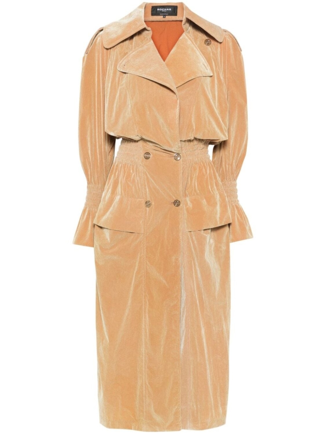 

Двубортное пальто Rochas, серый