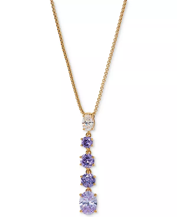 

Ожерелье-Лариат из камня, 16 дюймов + удлинитель 2 дюйма, эксклюзивно в Macy's Eliot Danori, purple