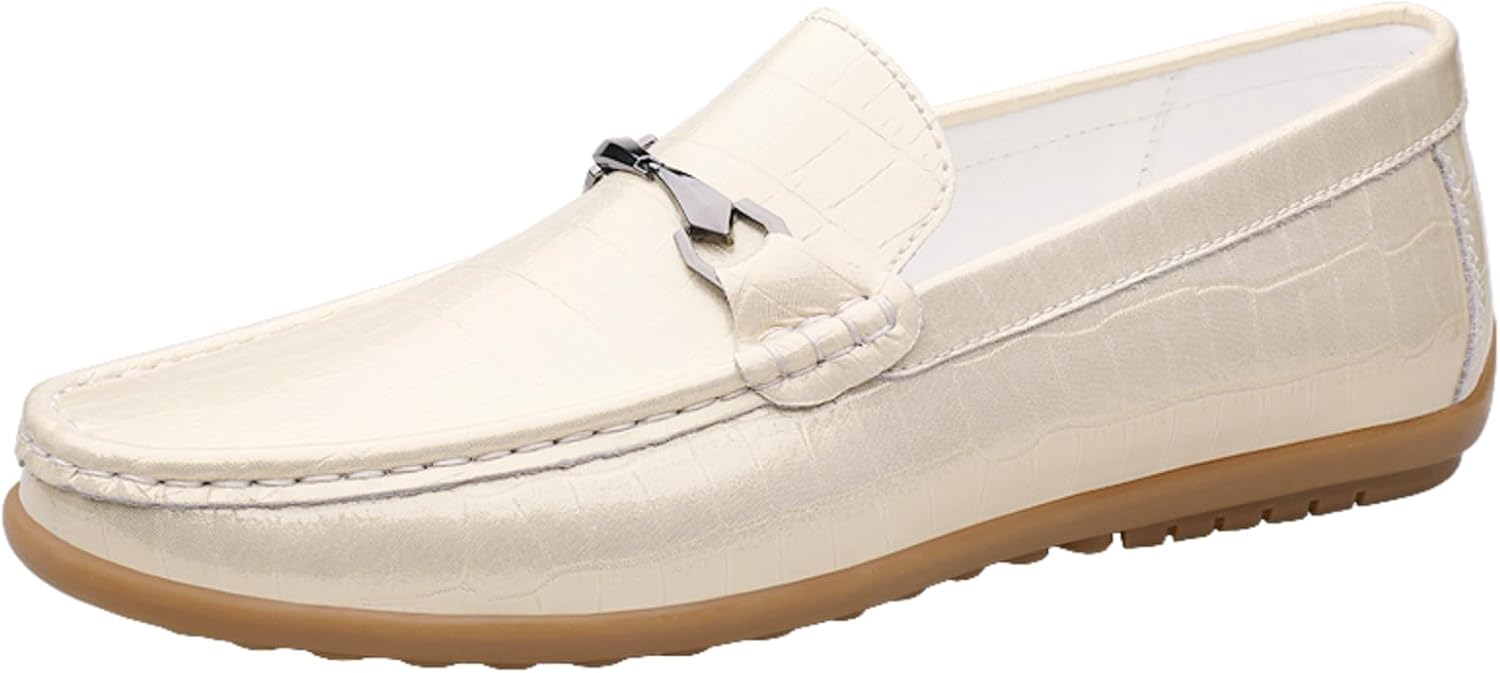 

Мужские бордовые лоферы с узором под крокодила - модель без шнуровки с металлической деталью, стильные и удобные для официальных и повседневных мероприятий Aokisx