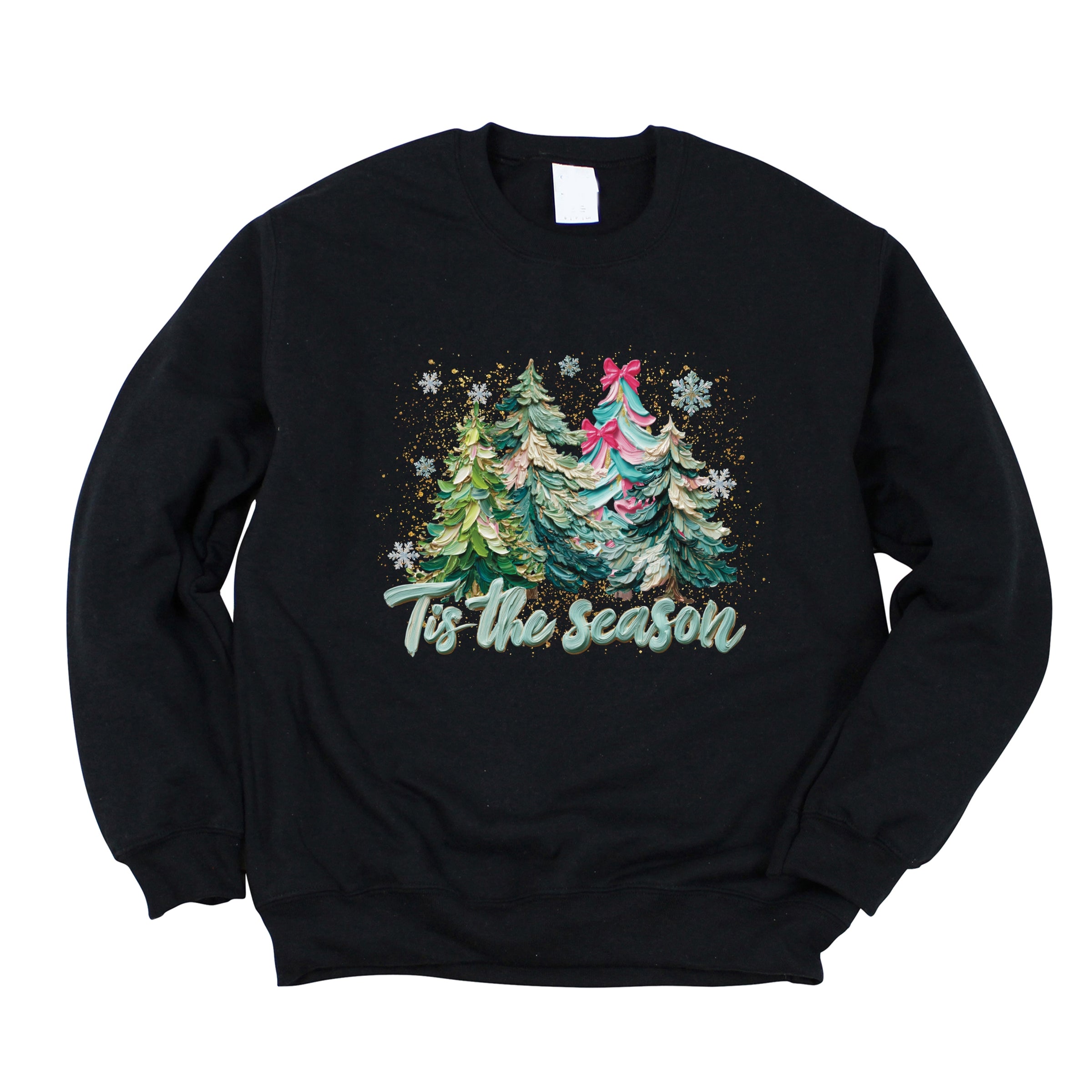 

Толстовка Tis The Season Painted Trees - Women's Graphic Sweatshirt Simply Sage Market, Midnight