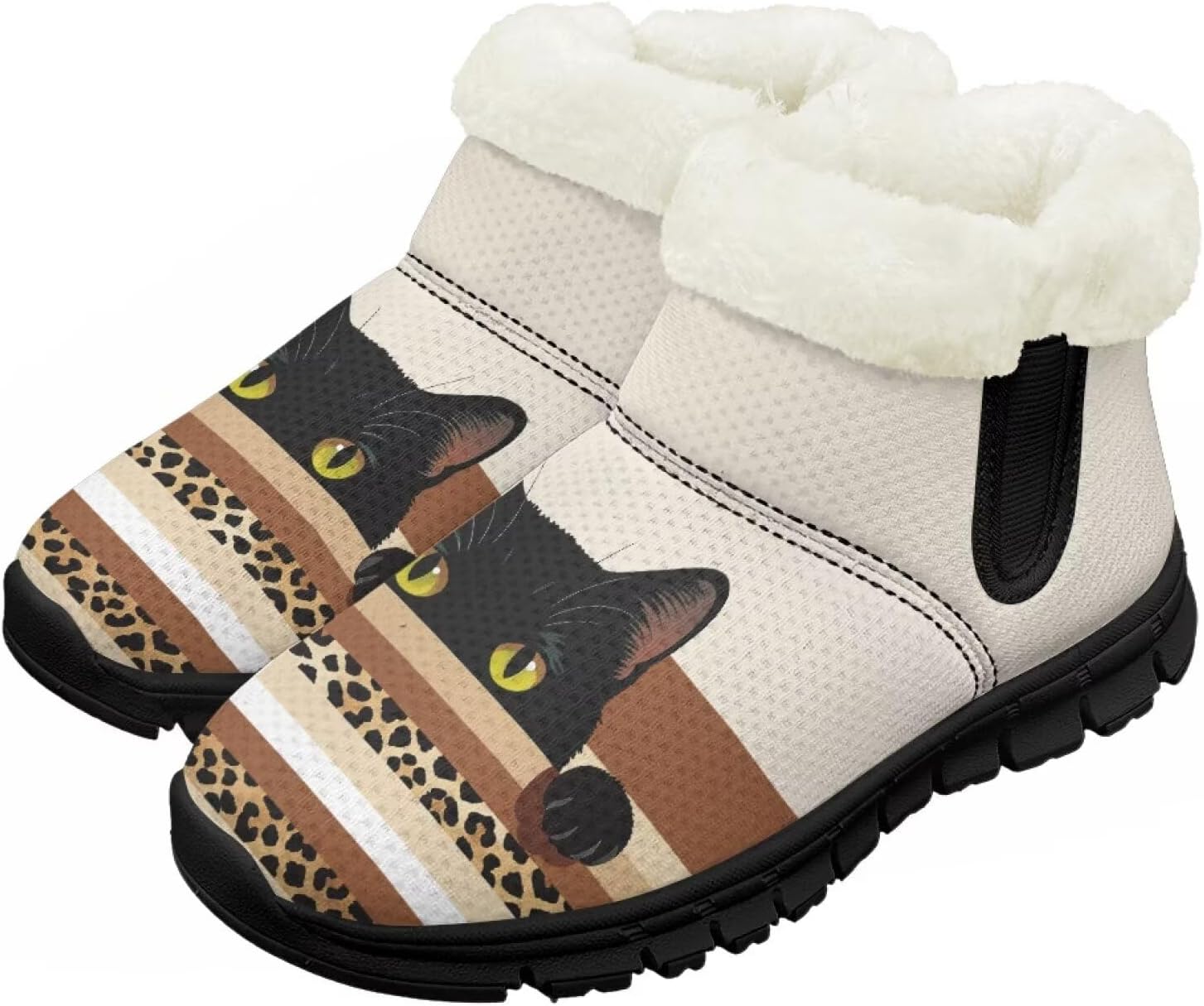 

Зимние ботинки Chririnla для девочек и мальчиков, детские зимние сапожки для малышей, теплые обувь с меховой подкладкой, модные ботильоны, обувь с нескользящей подошвой, черный