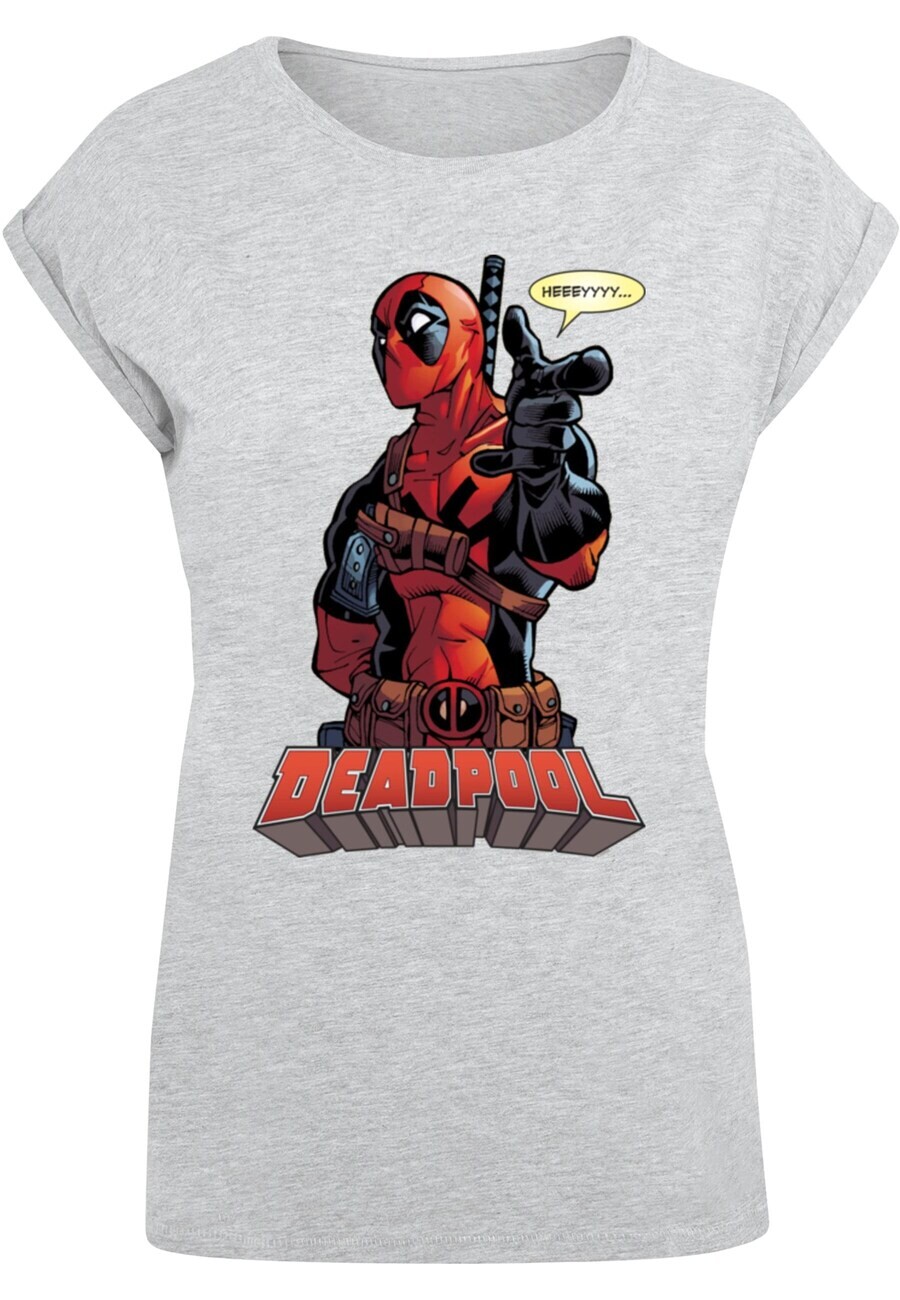 

Футболка ABSOLUTE CULT Shirt Deadpool - Hey You, пятнистый серый