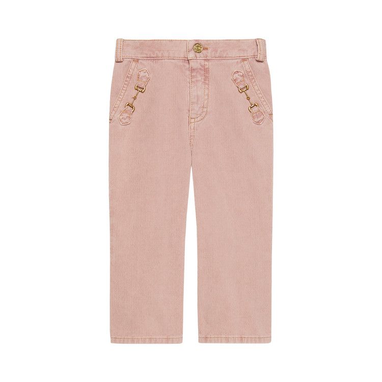 

Брюки Gucci Kids Corduroy Horse-Bit Detailed Pants, Pink