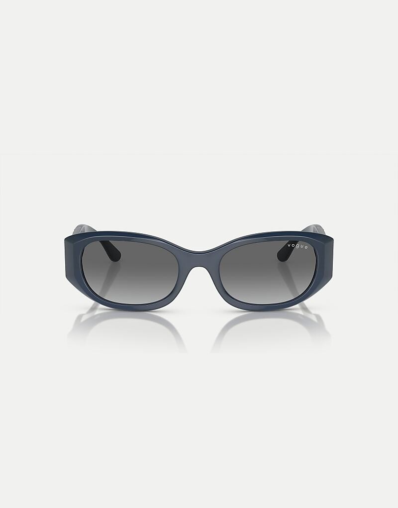 

Vogue Eyewear vo5525s темно-опаловые солнцезащитные очки прямоугольной формы с серыми линзами