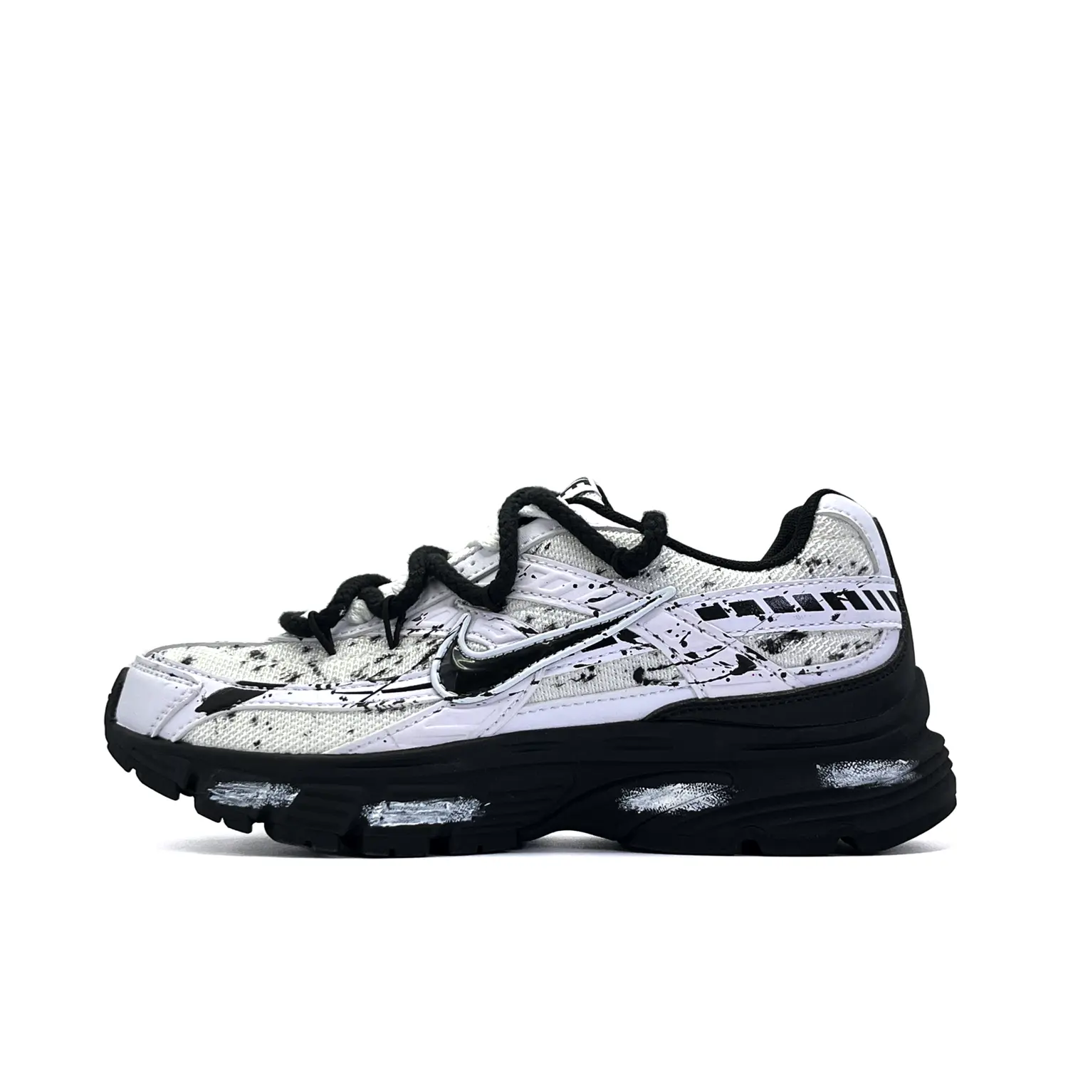 

Nike Инициатор амортизация, износостойкие низкие кроссовки унисекс black white