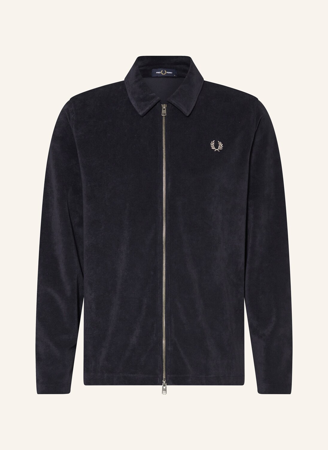 

Верхняя рубашка из махровой ткани Fred Perry, синий
