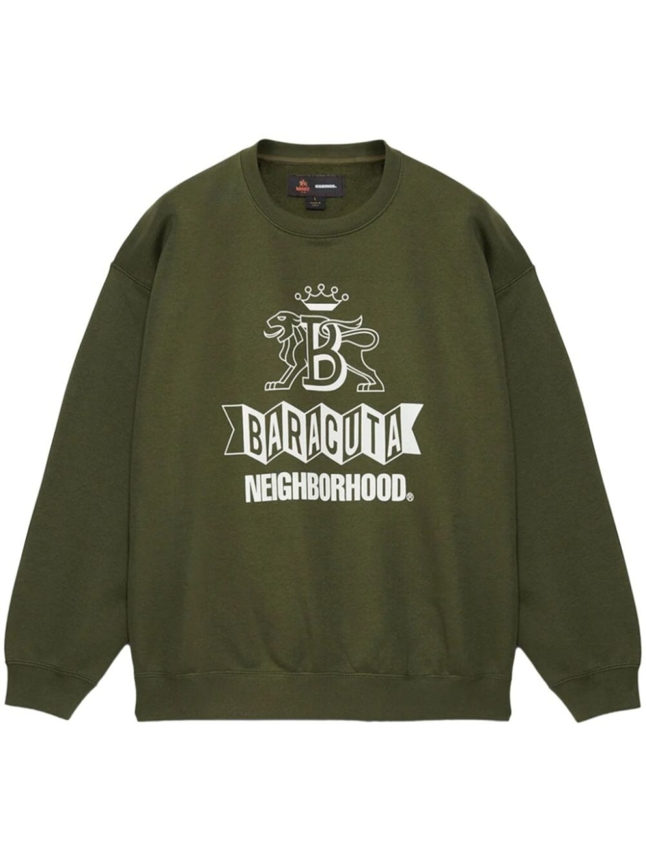 

Длинная толстовка Neighborhood x Baracuta, зеленый