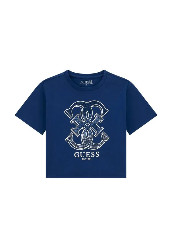 Футболка с логотипом mit strassstein Guess, Blau