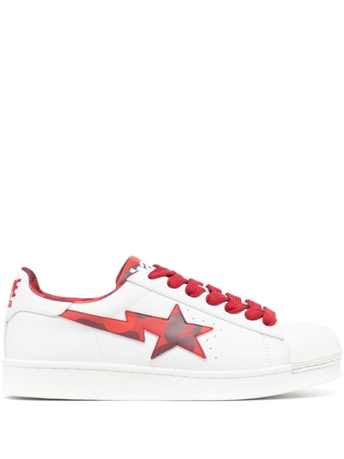 

A BATHING APE кеды Skull STA с логотипом, красный