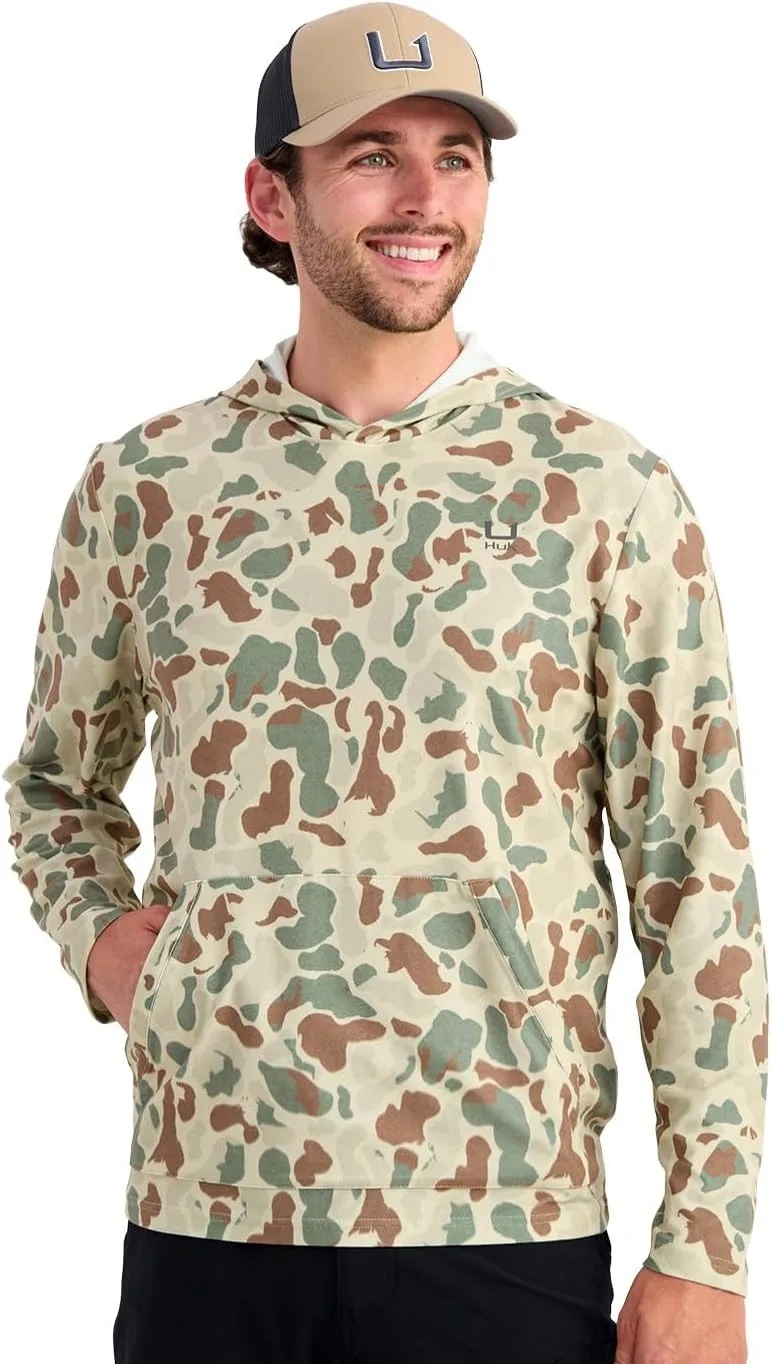 

HUK Leeward Fleece Hoodie, легкий и теплый худи для рыбалки и активного отдыха