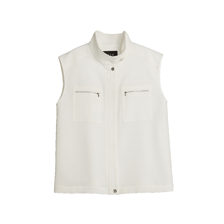 

ELLE Женская жилетка белая со стойкой умеренные другие