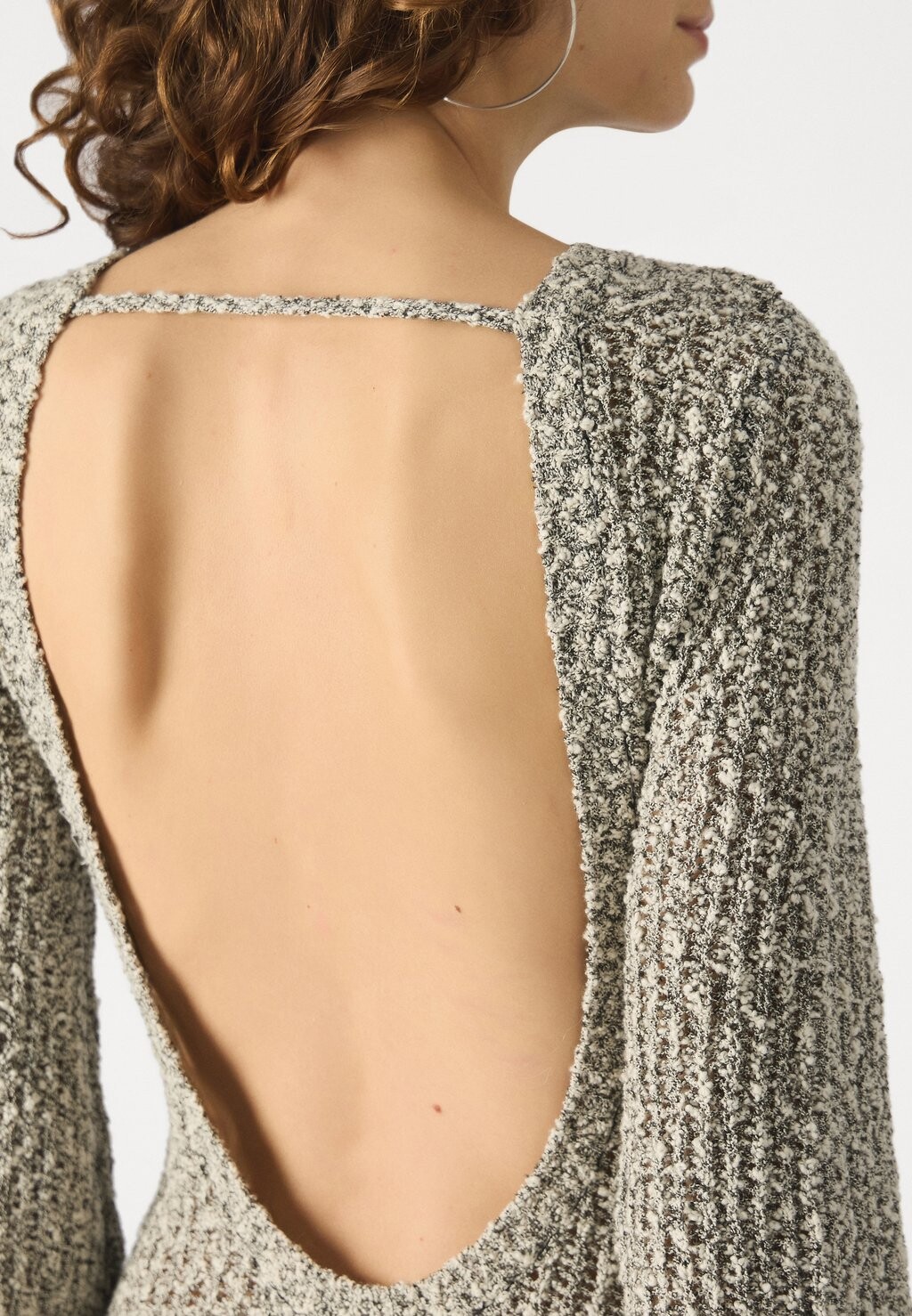 

Платье-джемпер SLUB DRESS Gina Tricot, черный