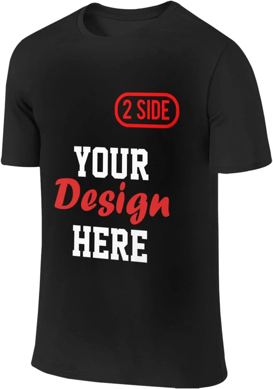 

Футболка мужская Custom с двусторонней печатью Qxatwvic