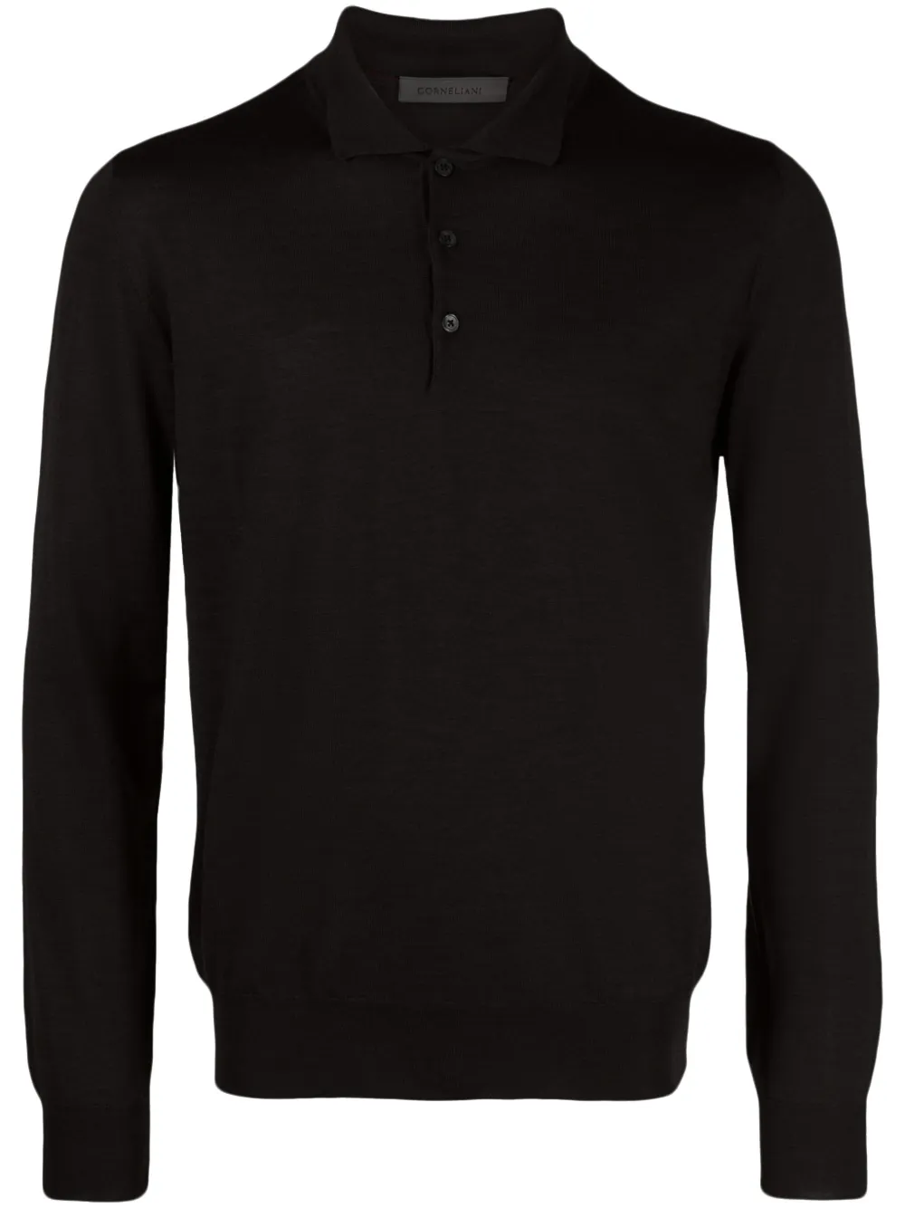 

Шерстяная рубашка поло Corneliani, коричневый