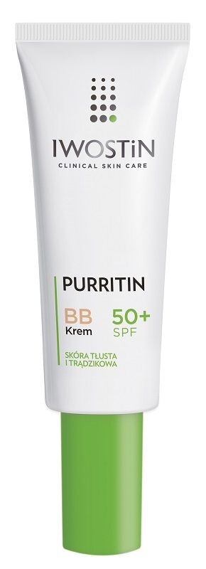 

Iwostin Purritin BB SPF50+ ВВ крем для лица, 30 ml