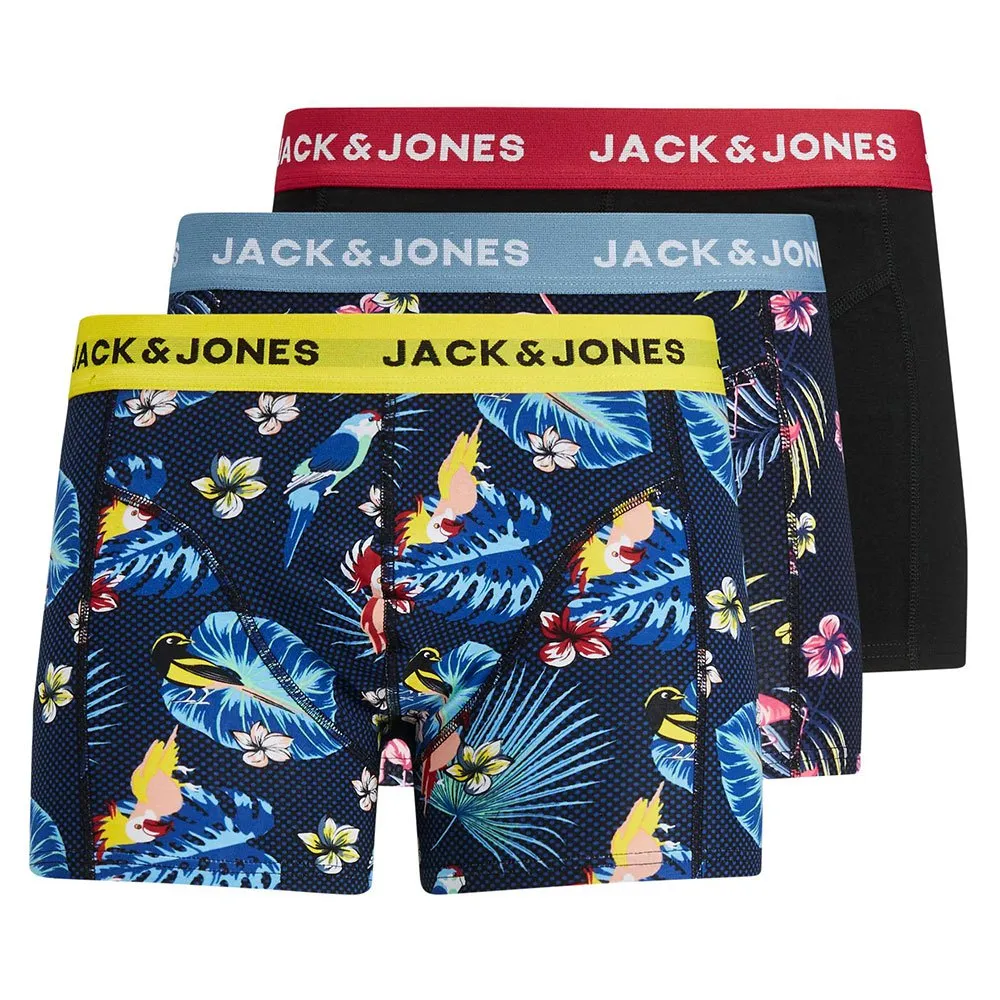 

Трусы-боксеры Jack & Jones Flower Bird 3 units, разноцветный