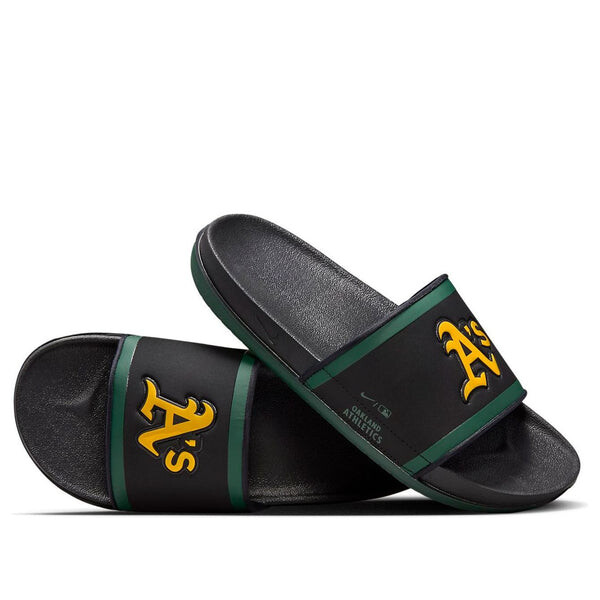 

Тапочки mlb x offcourt slide 'oakland athletics' Nike, черный