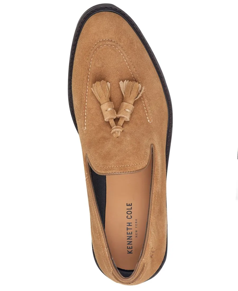 Мужские лоферы Madison с кисточками и застежкой-липучкой Kenneth Cole New York, Tan Suede — фото 4