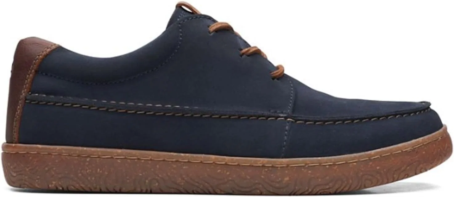 Мужские туфли Clarks Hodson MocOxford, Navy Velour — фото 3