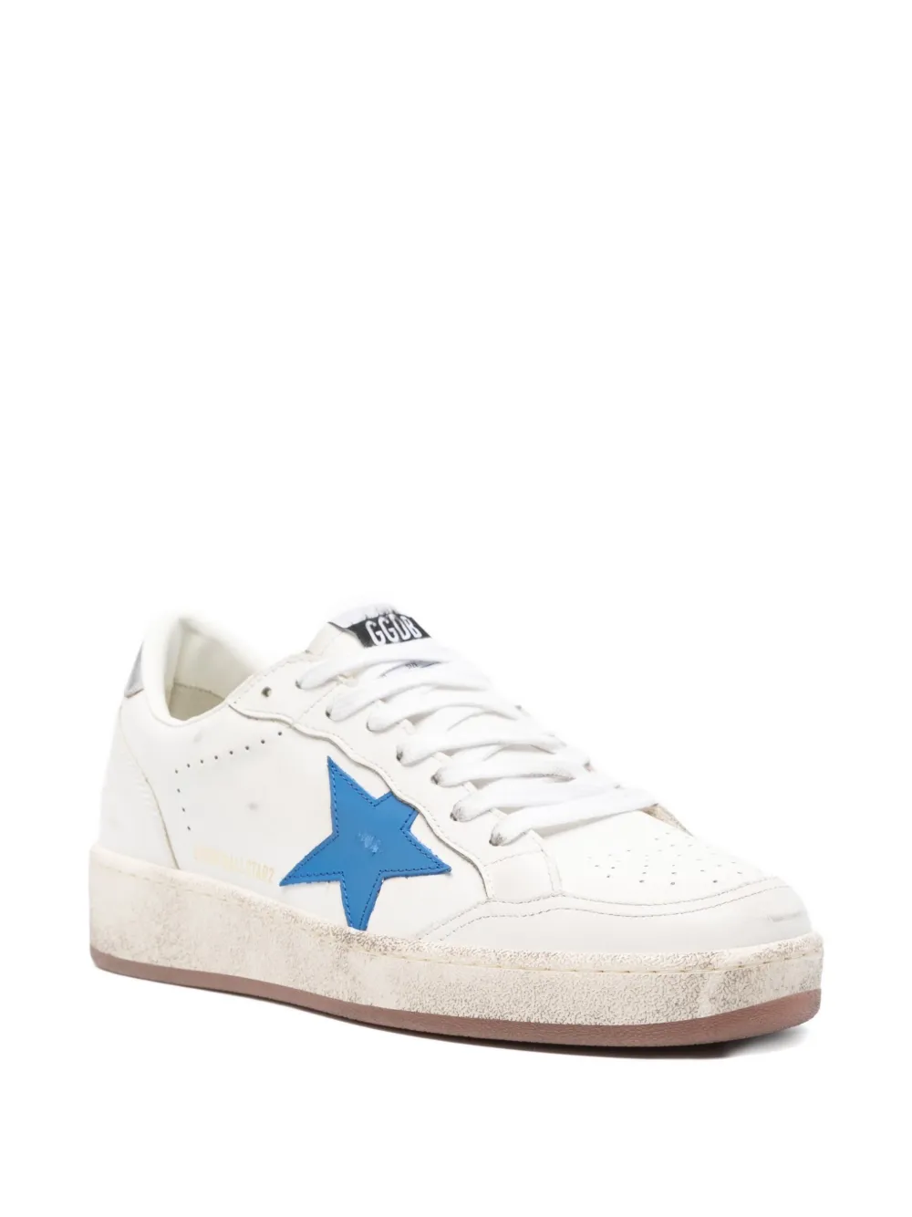 Кожаные кроссовки Ball Star 2 со звездами GOLDEN GOOSE, белый — фото 2