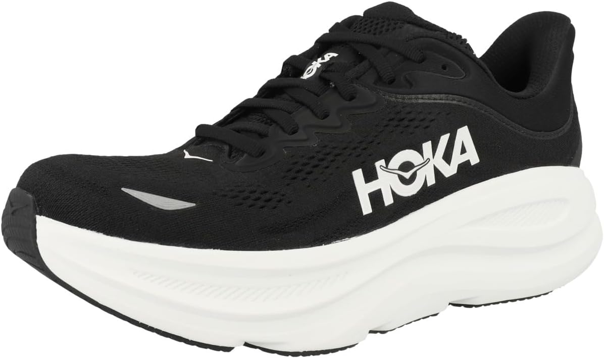Мужские кроссовки Hoka Bondi 9, белый/черный — фото 4