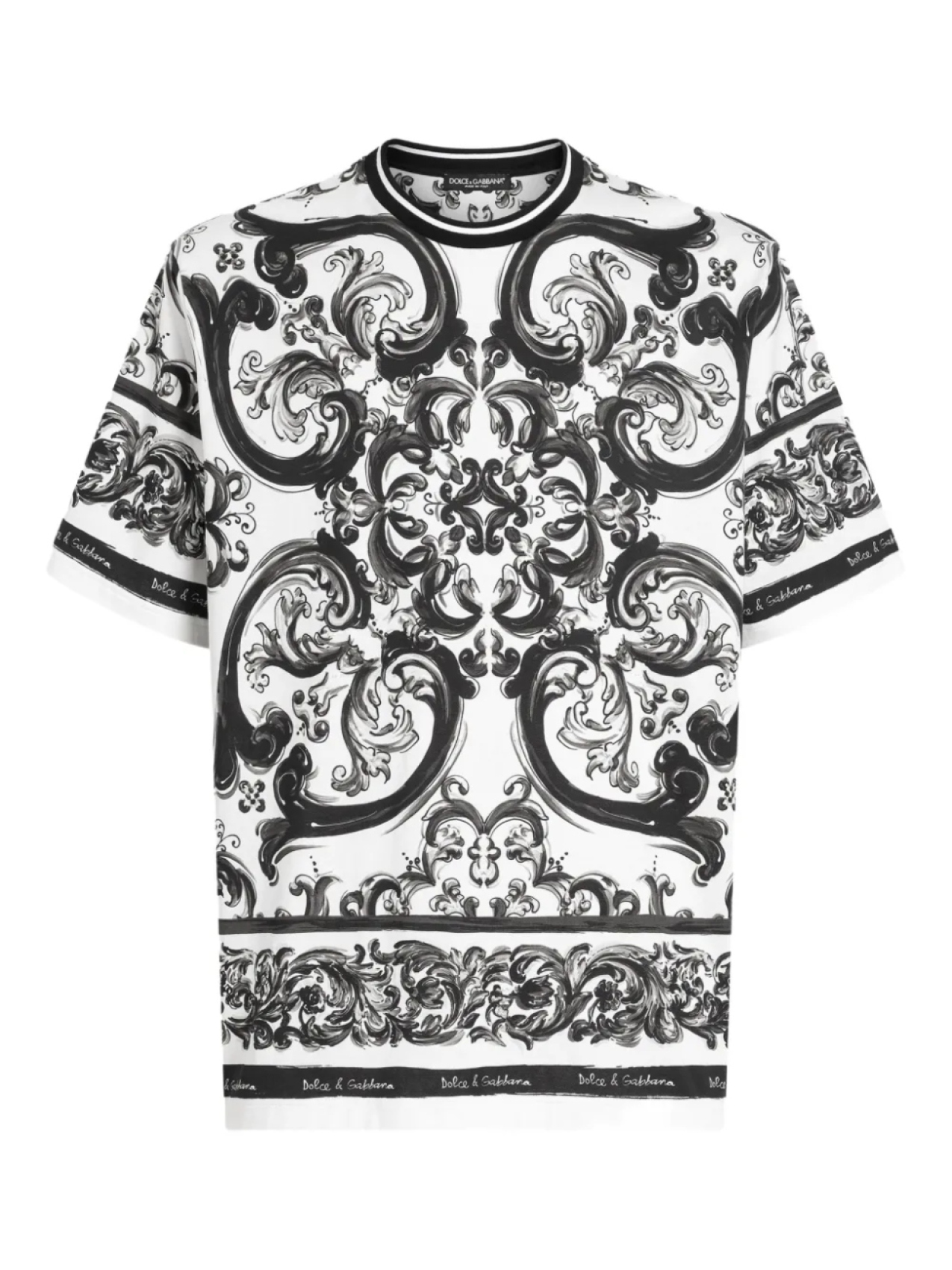 

Dolce & Gabbana футболка с принтом Majolica, белый