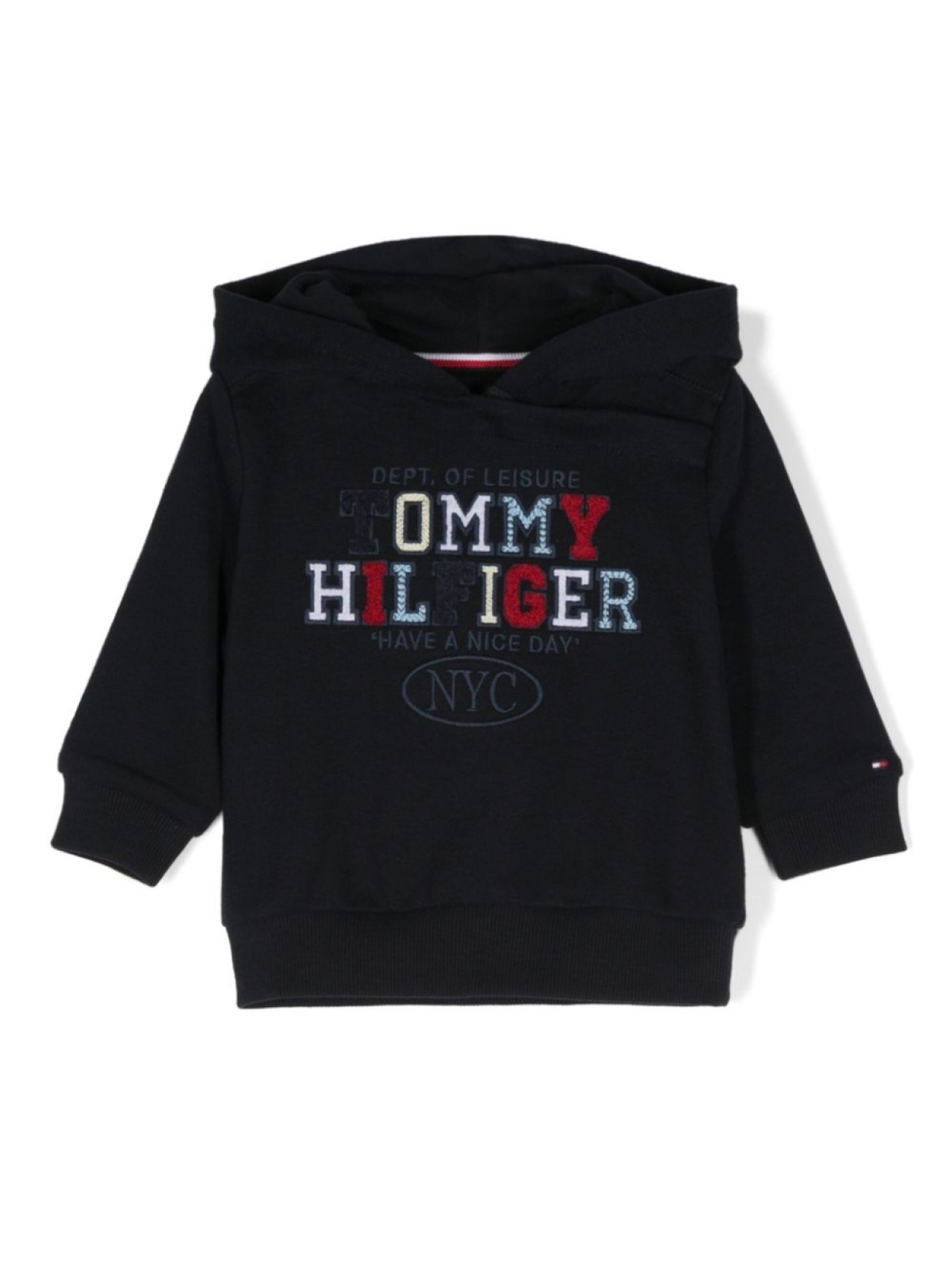 

Худи с вышитым логотипом Tommy Hilfiger Junior, синий