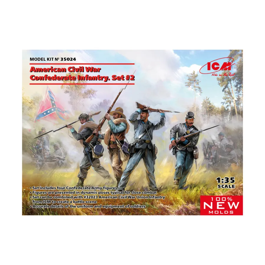 

Пехотный комплект Конфедерации № 2, Military Models 1/35 Scale (ICM)