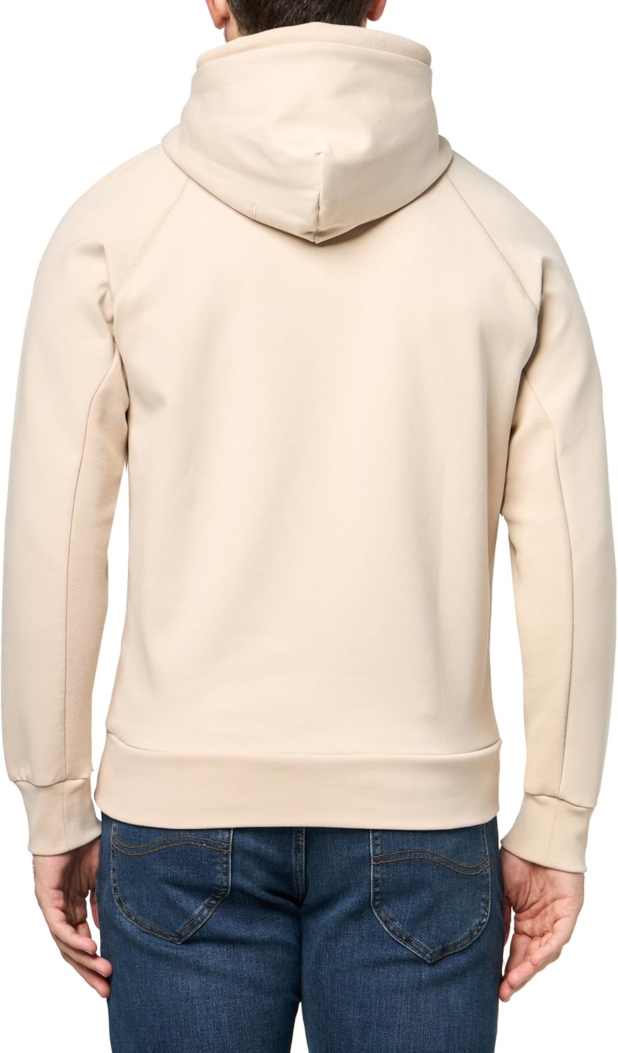 Толстовка с капюшоном из хлопковой смеси с логотипом-значком BOSS, Peyote Beige — фото 2