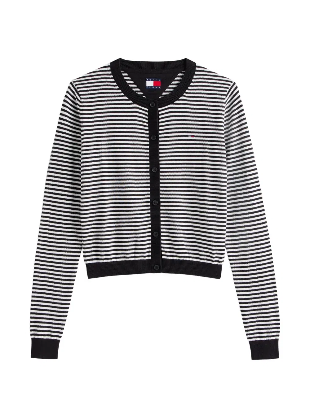 Полосатый кардиган Tommy Hilfiger, черный
