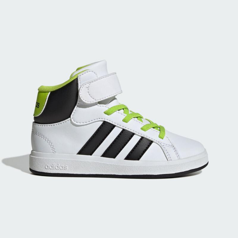 Adidas Кроссовки GRAND COURT Mid top Skateboard Shoes White Black Kids' — фото 3