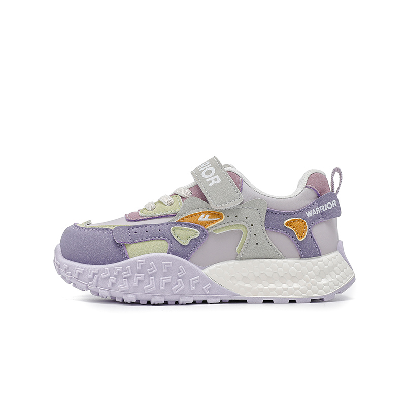 

Повседневные немецкие армейские кроссовки для детей с амортизацией, устойчивые к истиранию и скольжению WARRIOR, фиолетовый серый зеленый