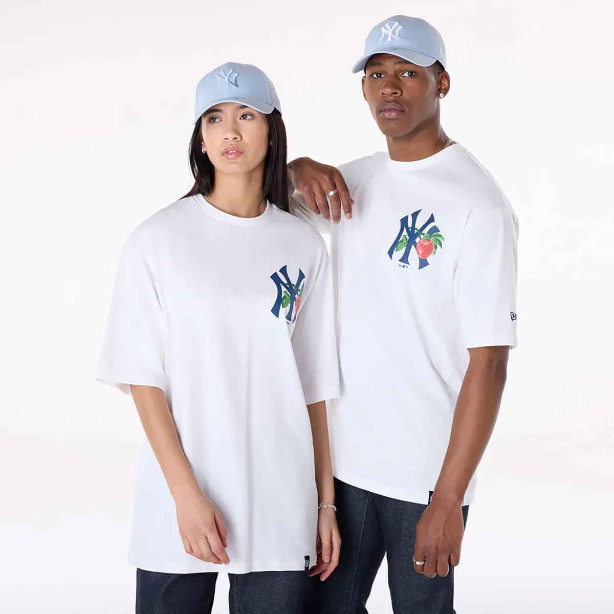 

Футболка New York Yankees MLB с фруктовым принтом New Era, белый